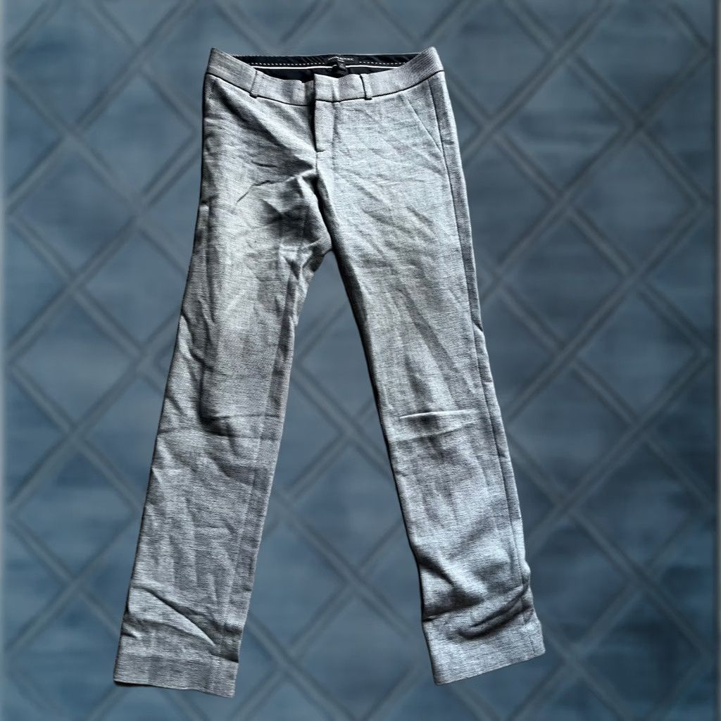 Banana Republic Banana Republic Sloan Straight Pants Size 0 Gray Herringbone Solid Ankle Size 25" / US 0 / IT 36 - 1 Thumbnail