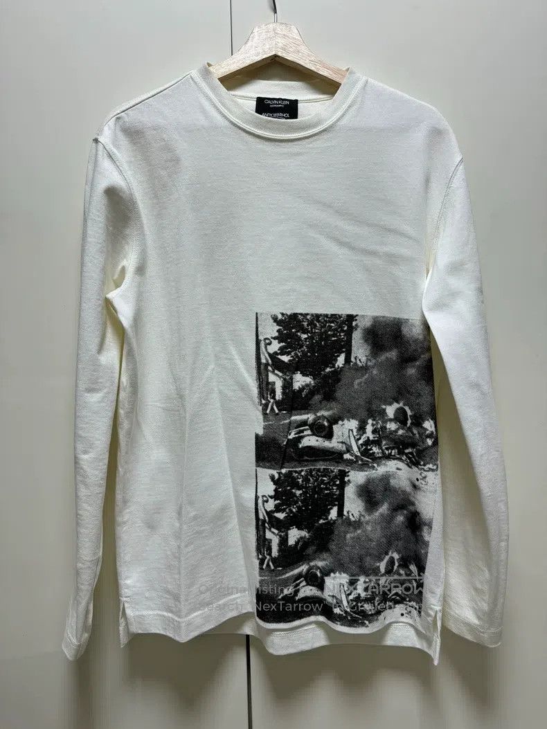 Raf Simons Raf simons Printed long-sleeved sweatshirt Size US S / EU 44-46 / 1 - 1 Thumbnail