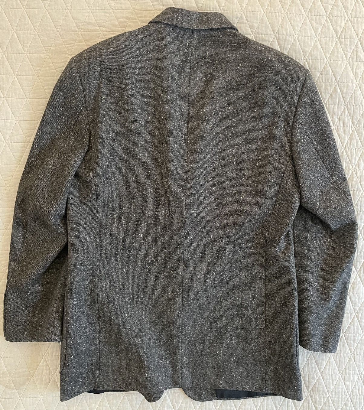 Donna Karan × Vintage Wool & Cashmere Speckled Tweed Jacket Size 40R - 6 Thumbnail