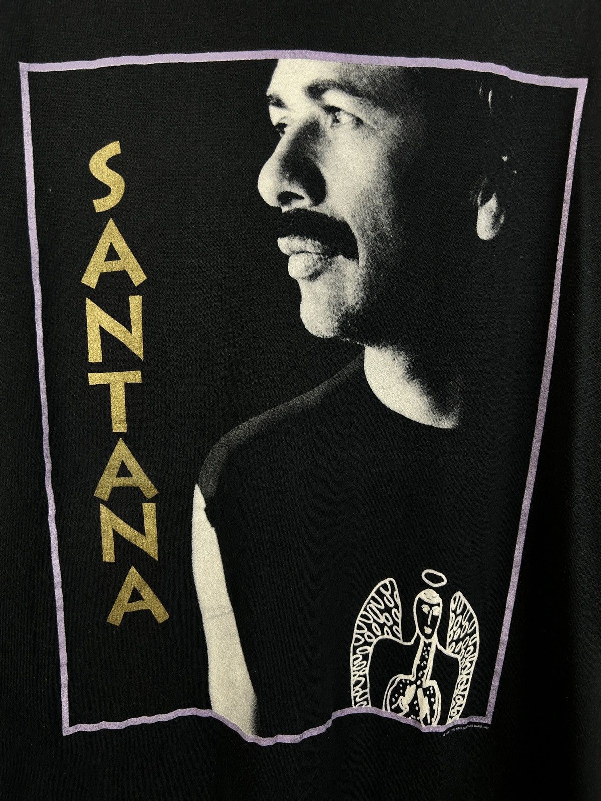 Band Tees 90s Carlos Santana 1990 Tour Single Stitch T-Shirt Size US M / EU 48-50 / 2 - 2 Thumbnail