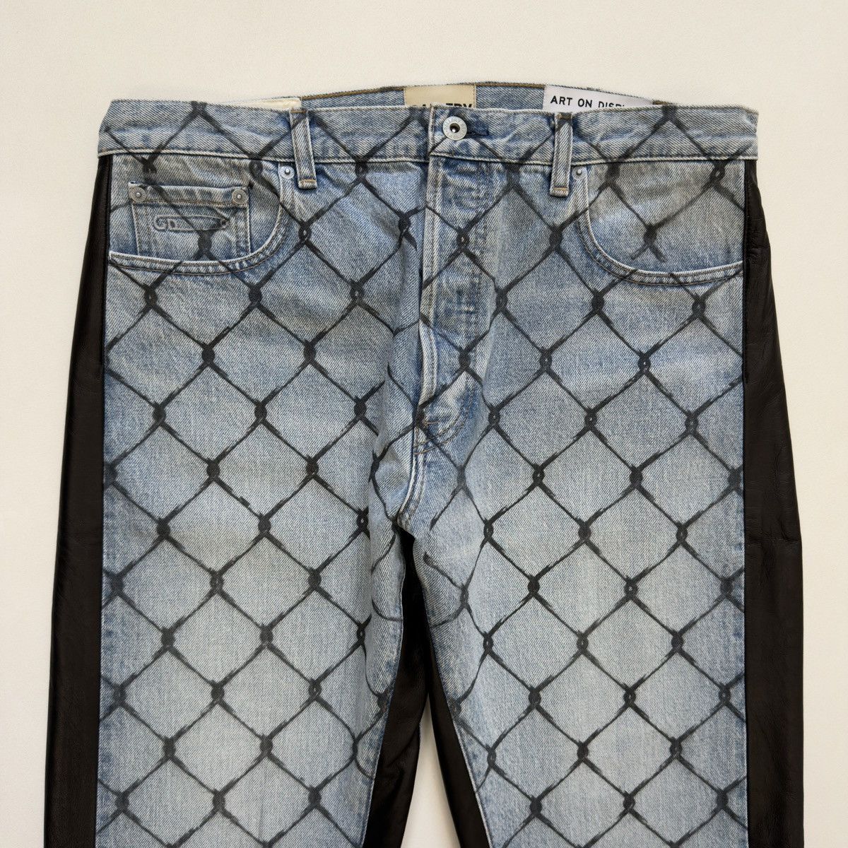 Gallery Dept. ‘Cage Ventura’ Print Washed Blue Jeans Size US 32 / EU 48 - 3 Thumbnail