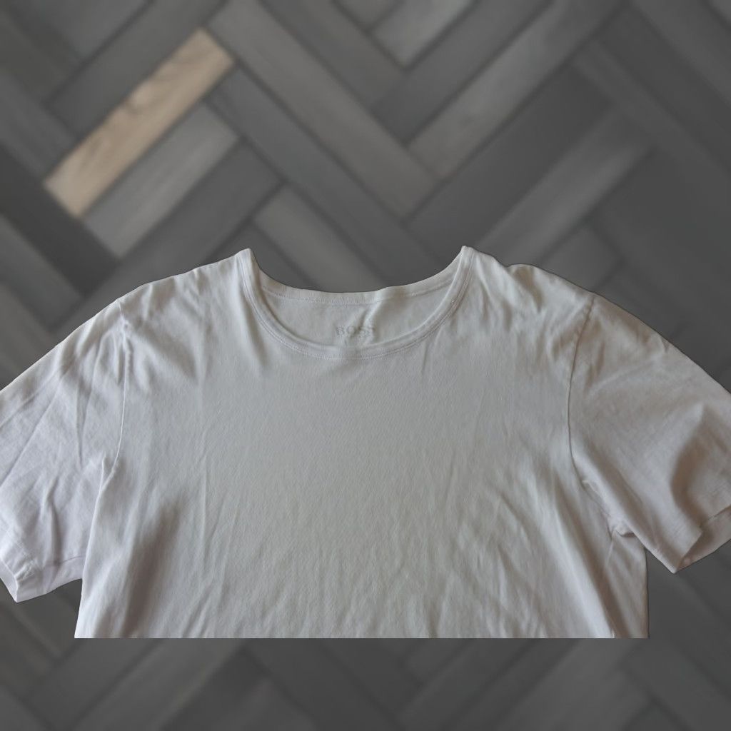 Hugo Boss HUGO BOSS T-Shirt Men M Short Sleeve White Cotton Shirt Size US M / EU 48-50 / 2 - 1 Thumbnail