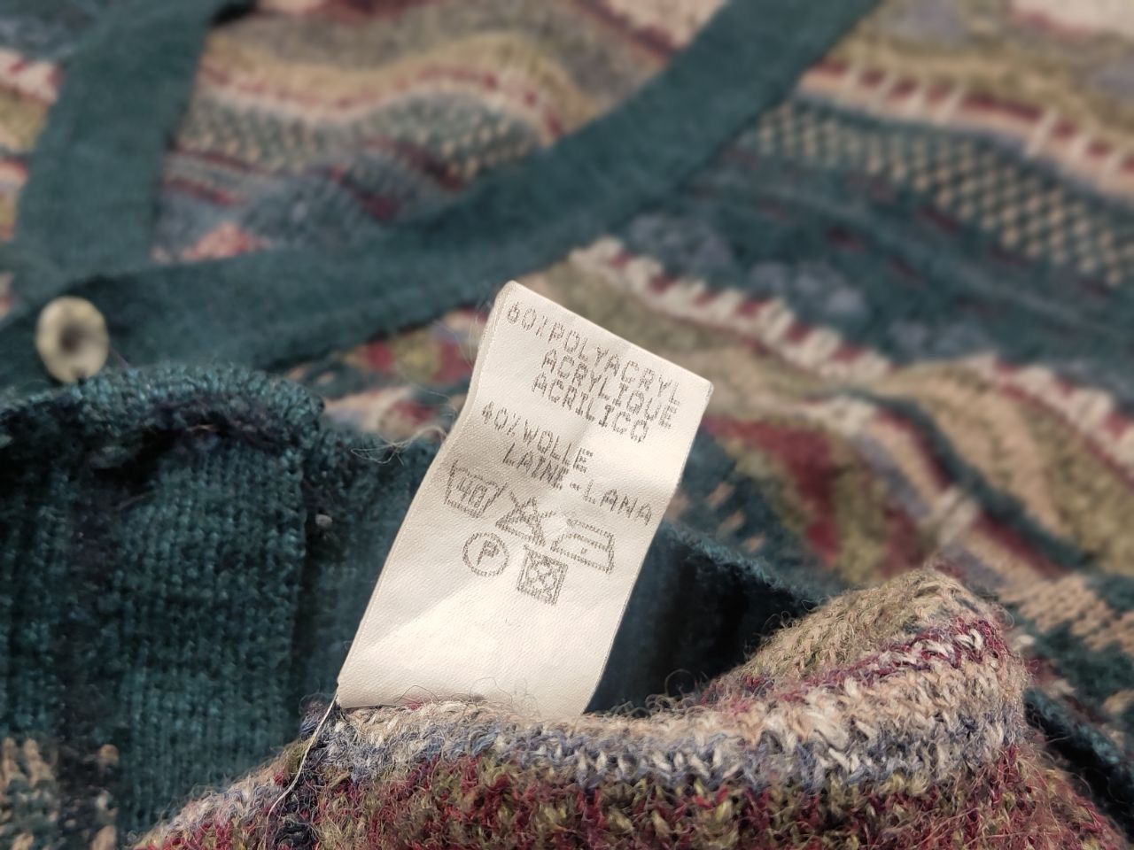 Japanese Brand Vintage Japan coogi Style Wool Blend sweater Cardigan Y2K Size US L / EU 52-54 / 3 - 14 Thumbnail