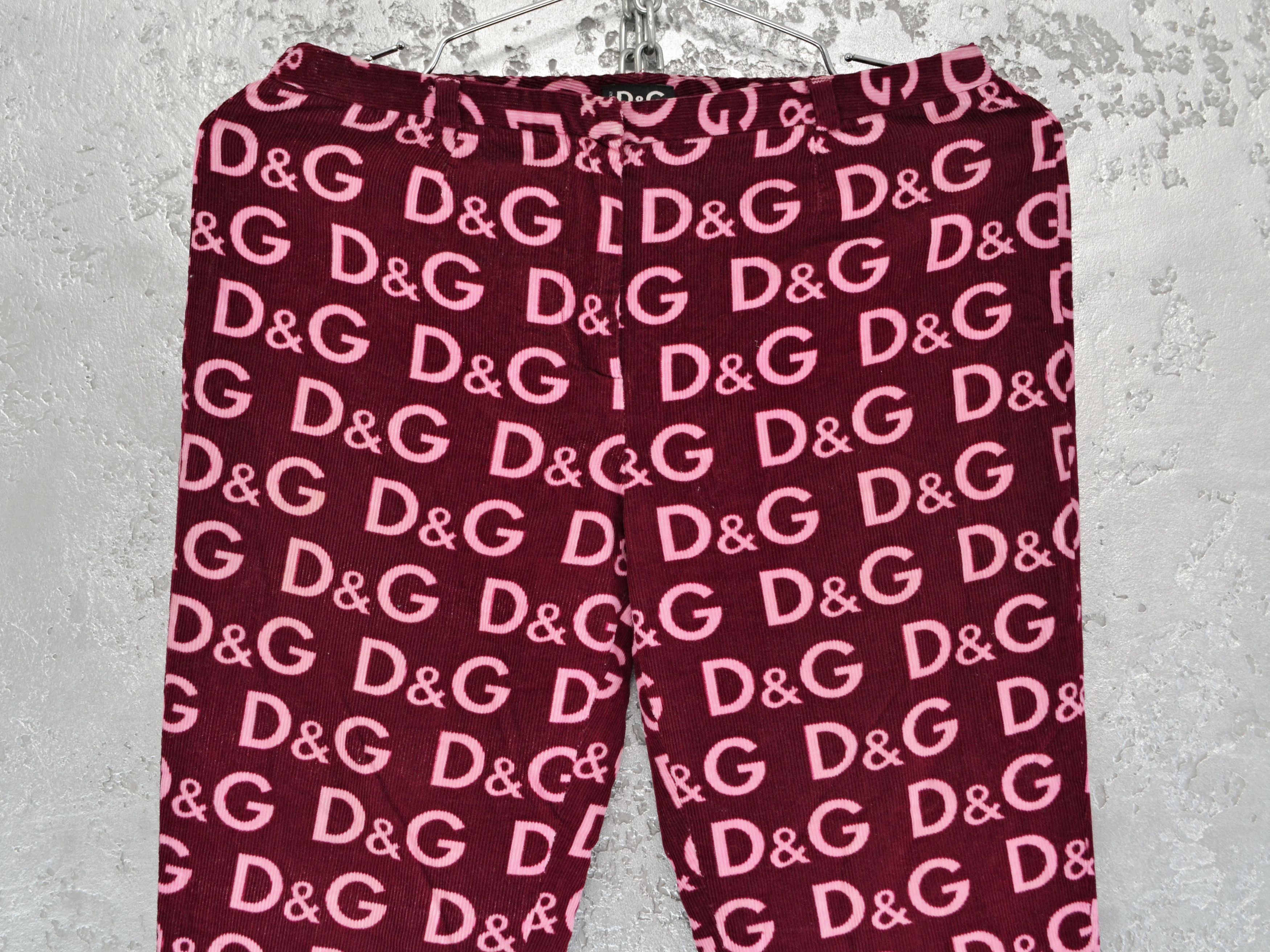 Dolce & Gabbana Dolce & Gabbana Women’s Monogram Velvet Pants Purple Size 26" / US 2 / IT 38 - 4 Thumbnail