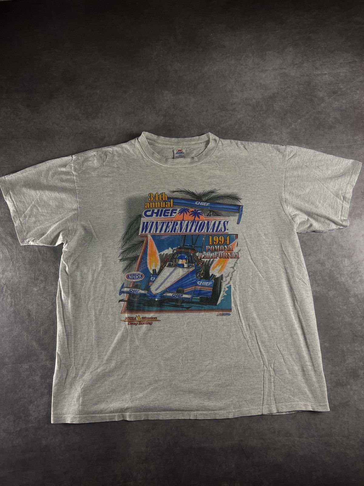 Vintage NHRA 34th Annual Chief Winston Cup Drag Racing 1994 Size US XXL / EU 58 / 5 - 1 Thumbnail