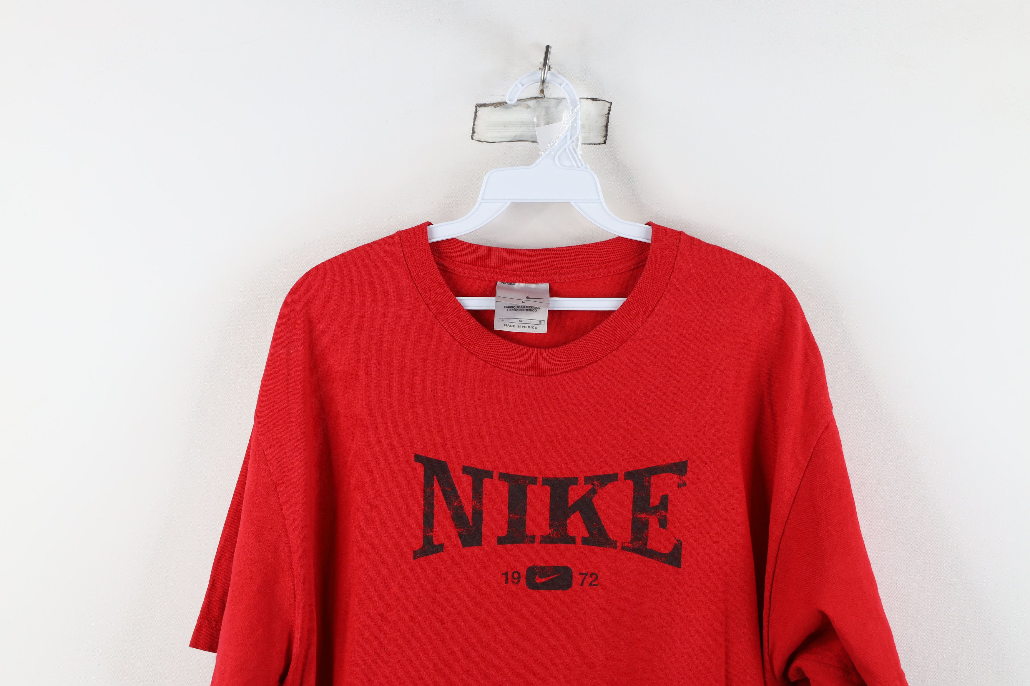 Nike Vintage Y2K Nike Travis Scott Center Swoosh T-Shirt Red Size US L / EU 52-54 / 3 - 2 Thumbnail