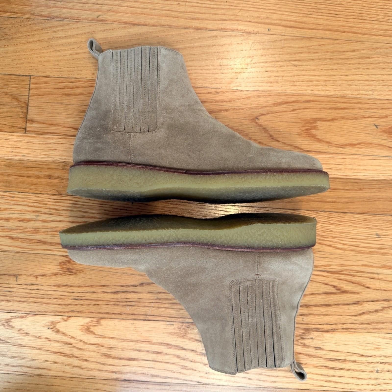 Saint Laurent Paris SAINT LAURENT Mens Hugo 35 Tan Suede Chelsea Boot Size 45 Size US 12 / EU 45 - 2 Thumbnail