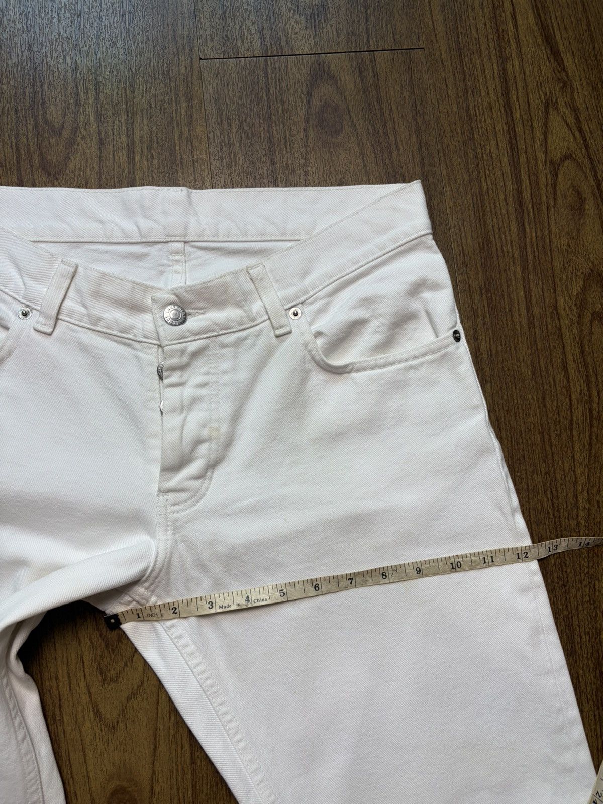 Helmut Lang FREE TAX! Vintage Raw Hem Boot Cut Contour Fit Jeans Size US 30 / EU 46 - 12 Thumbnail