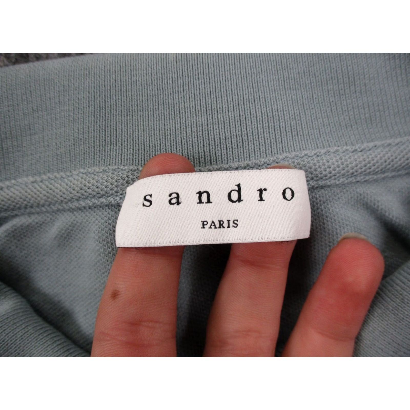 Sandro Sandro Shirt Mens L Blue Performance Polo Golf Paris Stretch Active Dress Casual Size US L / EU 52-54 / 3 - 7 Thumbnail