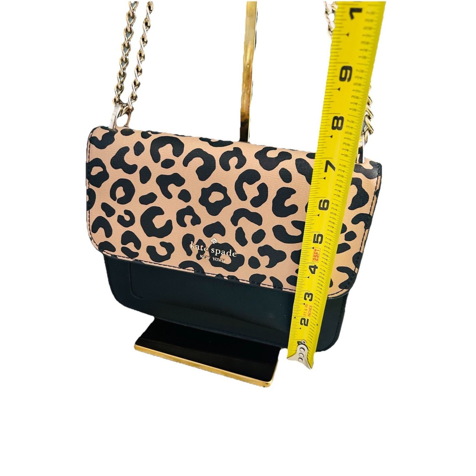 Kate Spade Kate Spade Leopard Print Leather Remi Crossbody Bag Black Size ONE SIZE - 23 Thumbnail