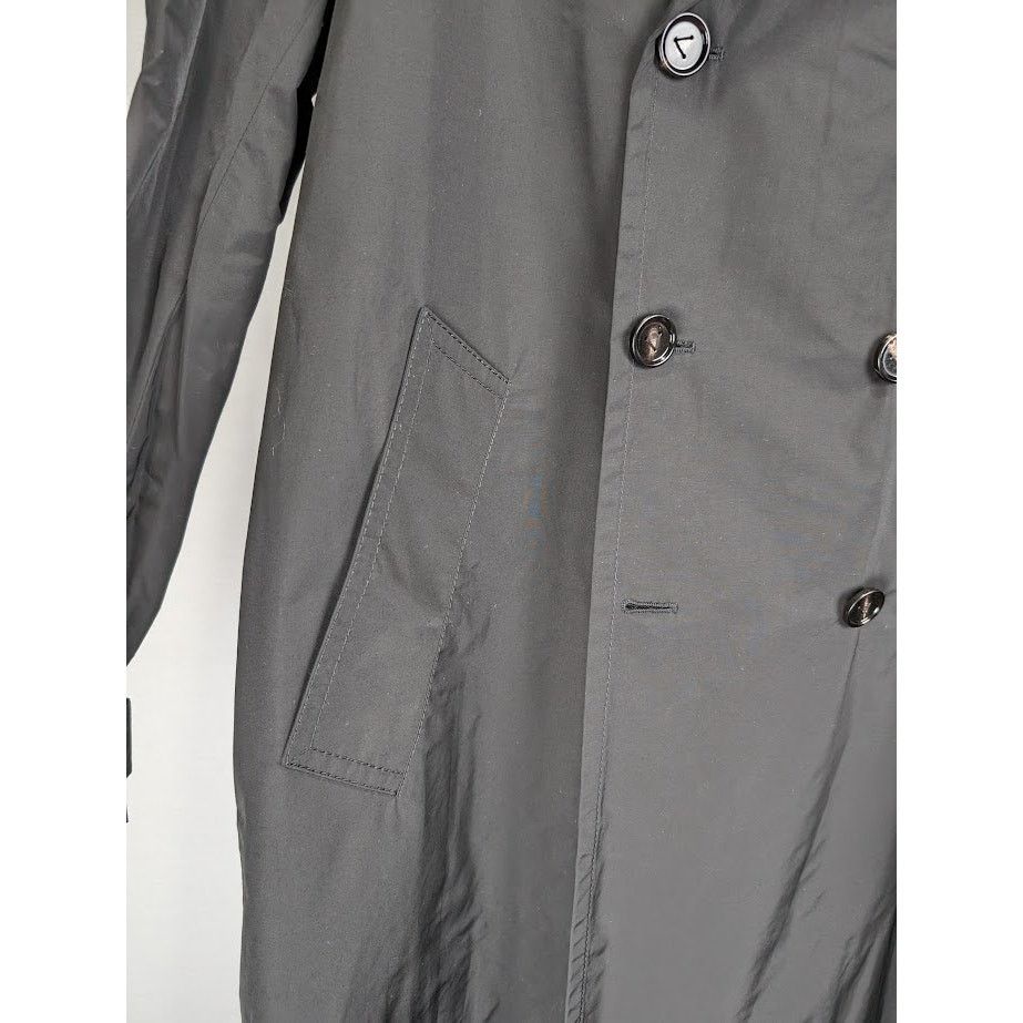 Bottega Veneta o1rshd1 Trench Fluid Technical Cotton Coat in Black Size US S / EU 44-46 / 1 - 6 Thumbnail