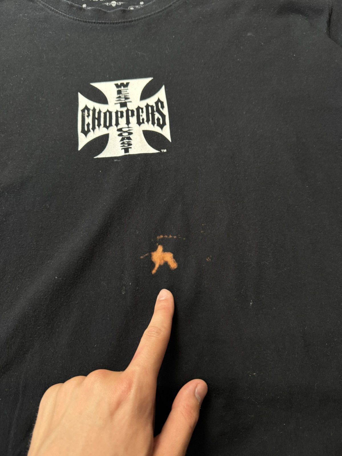 Vintage Vintage West Coast Choppers Black T-Shirt Paul Walker Size US XXL / EU 58 / 5 - 23 Thumbnail