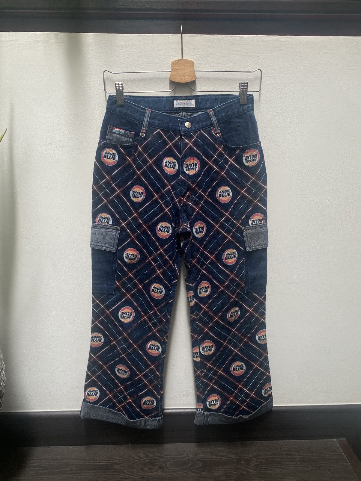 Hysteric Glamour Angel Blue Japan Y2K Denim Cropped Pants Size 27" / US 4 / IT 40 - 8 Thumbnail