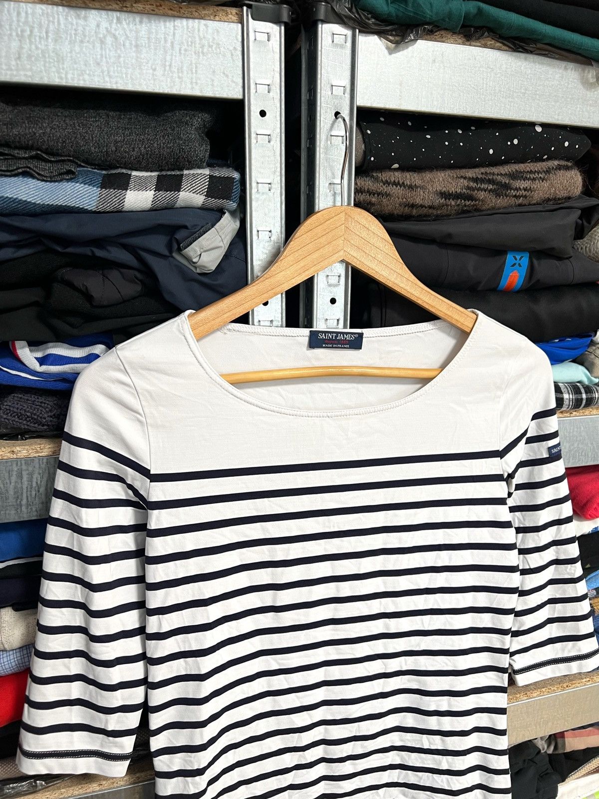 Saint James Asap Rocky Saint James Striped 3/4 Sleeve T-Shirt M Pullover Size M / US 6-8 / IT 42-44 - 3 Thumbnail