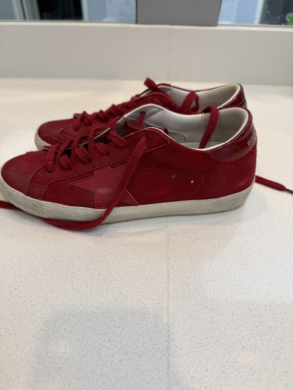 Golden Goose Limited Edition Red Superstar Size 36 Size US 6 / IT 36 - 2 Thumbnail