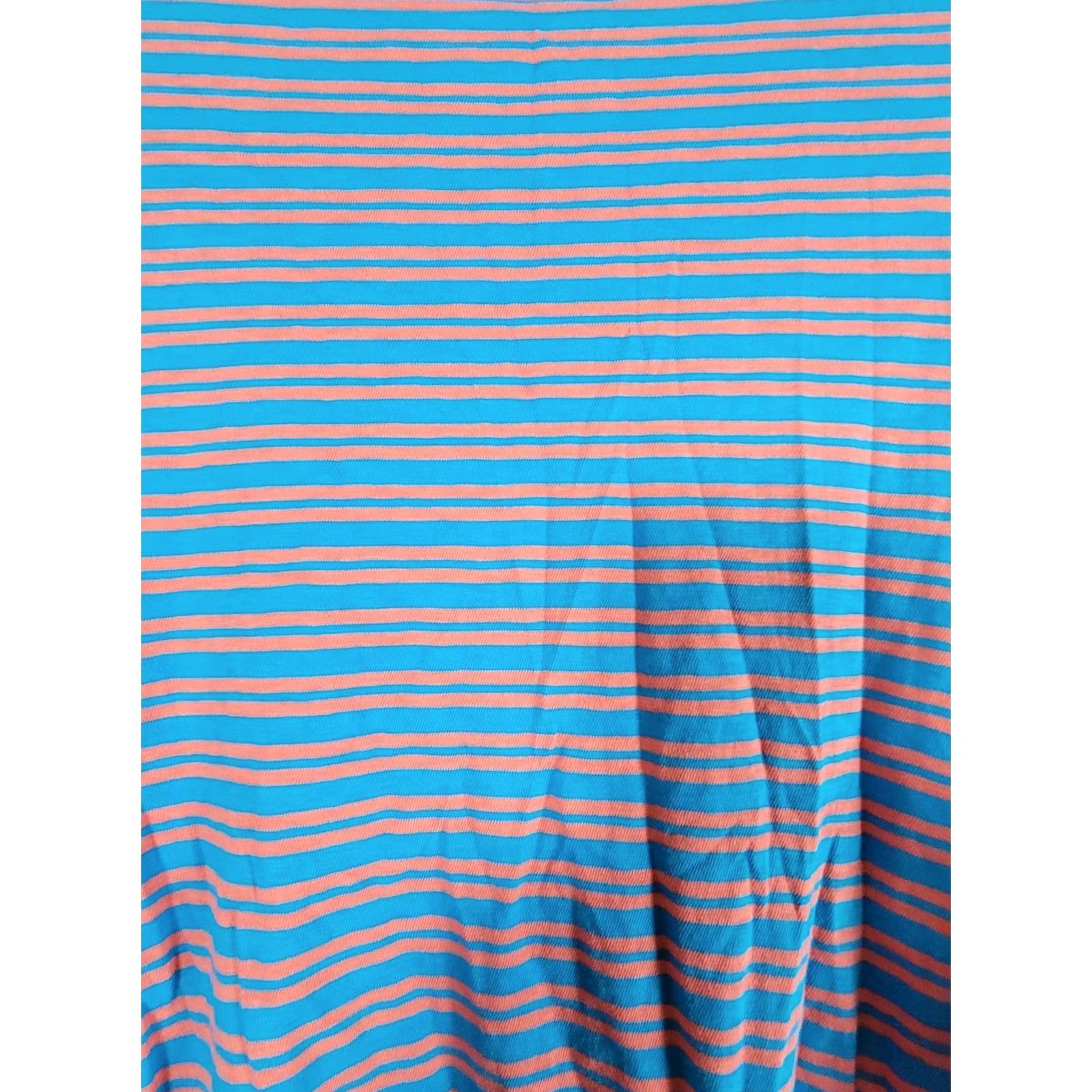 J.Crew J. Crew Womens Striped Long Sleeve Tee Shirt 2X Blue & Pink Casual Slub Cotton Shirt Women Size XXL / US 16-18 / IT 52-54 - 3 Thumbnail