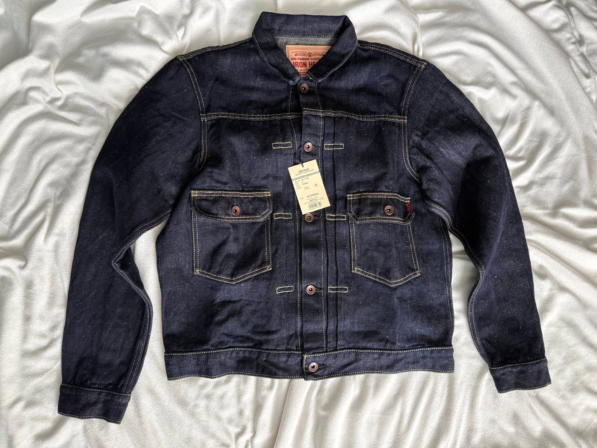 Iron Heart IHJ-163 Indigo Cotton Linen Type 2 Jacket Size US L / EU 52-54 / 3 - 1 Preview