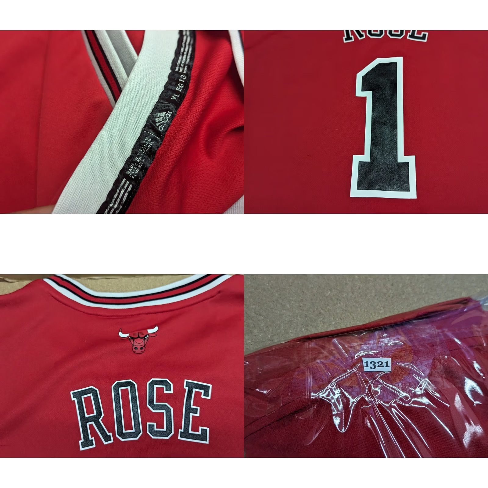 Adidas Adidas Chicago Bulls Jersey Mens XL Red Basketball Short Sleeve T-Shirt Size US XL / EU 56 / 4 - 9 Thumbnail