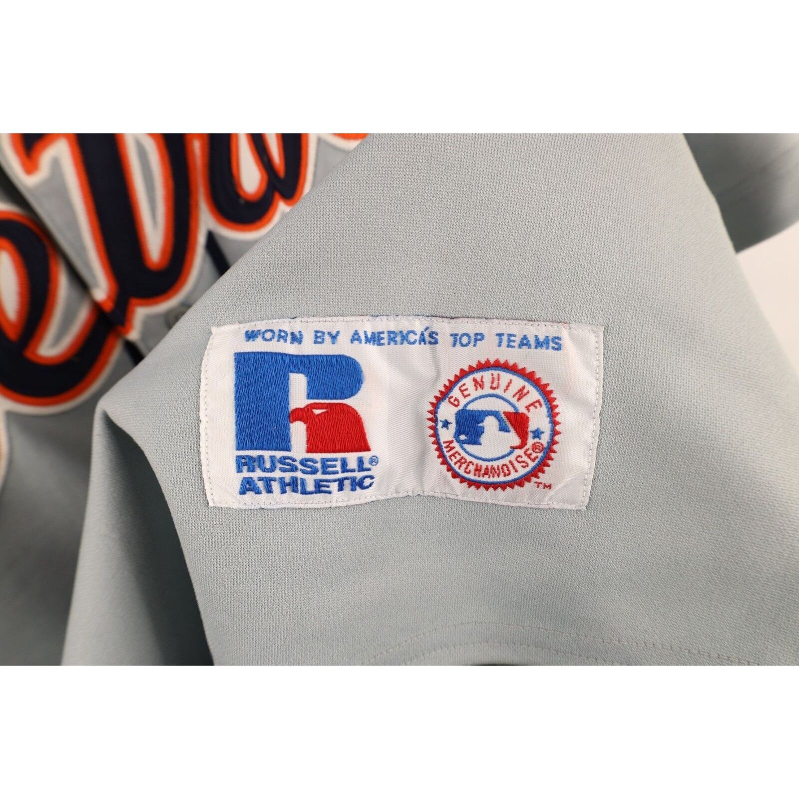 Russell Athletic × Vintage Vintage 90s Russell Athletic Detroit Tigers Baseball Jersey Size US XXL / EU 58 / 5 - 5 Thumbnail
