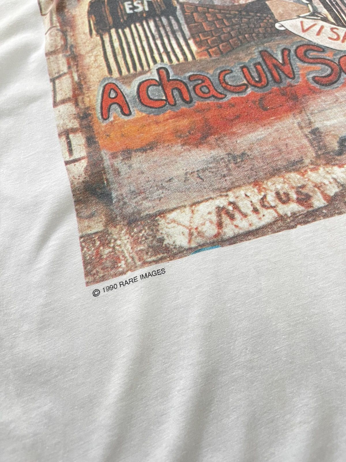 Vintage Graffiti From The Berlin Wall Rare Image 1990s T shirt Size US L / EU 52-54 / 3 - 4 Thumbnail