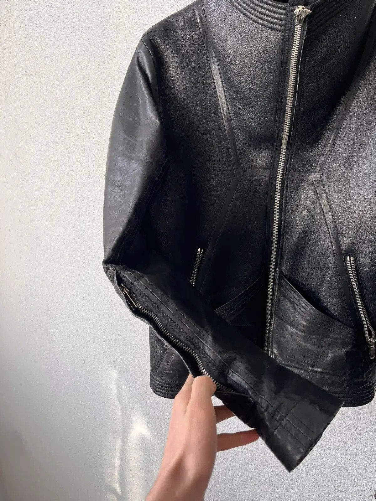 Rick Owens Rick Owens 2012 Mountain Leather Jacket with fur lining Size US M / EU 48-50 / 2 - 3 Thumbnail