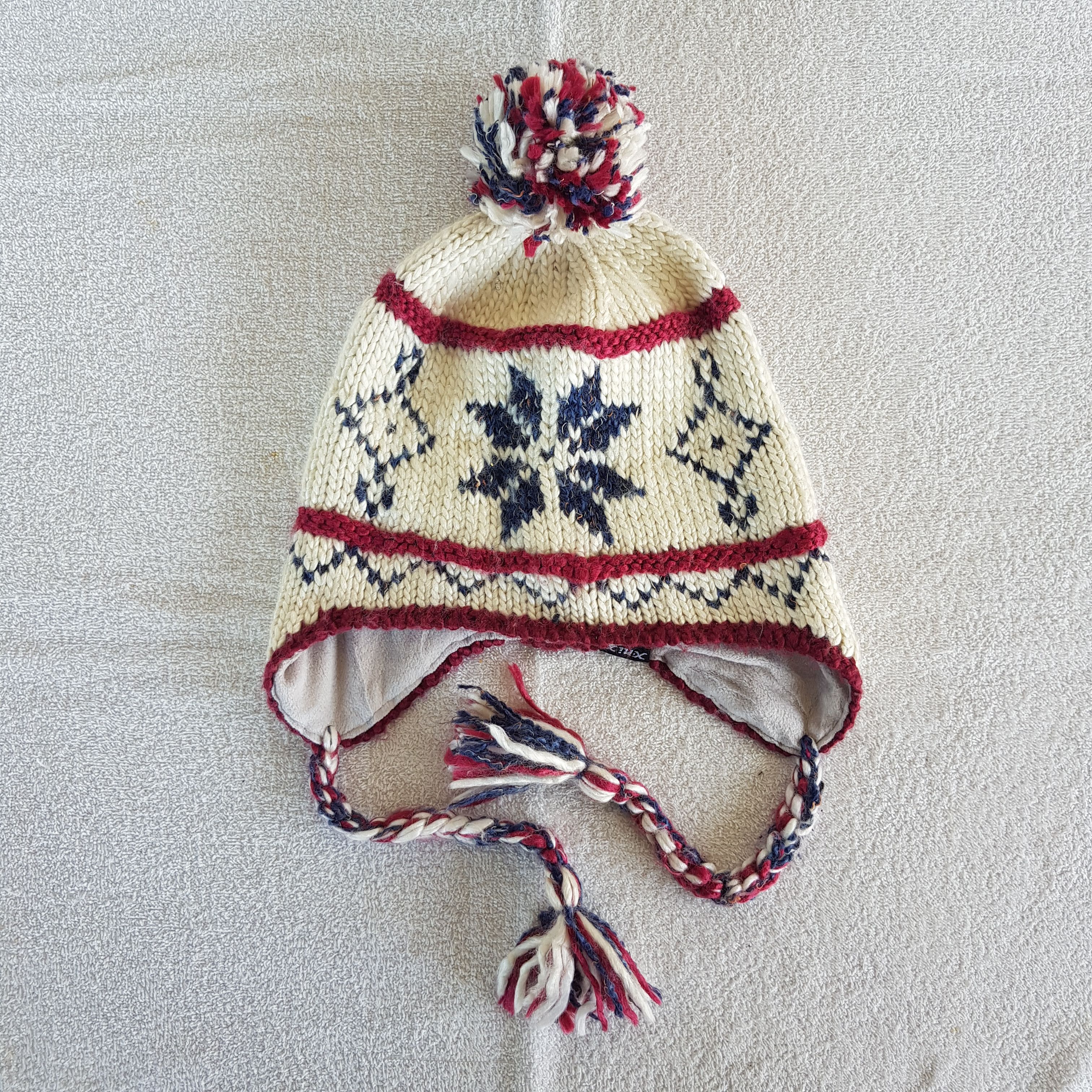 Japanese Brand Vintage Japanese Earflap Beanie Ribbed Knit Snow Caps Hats. Size ONE SIZE - 1 Thumbnail