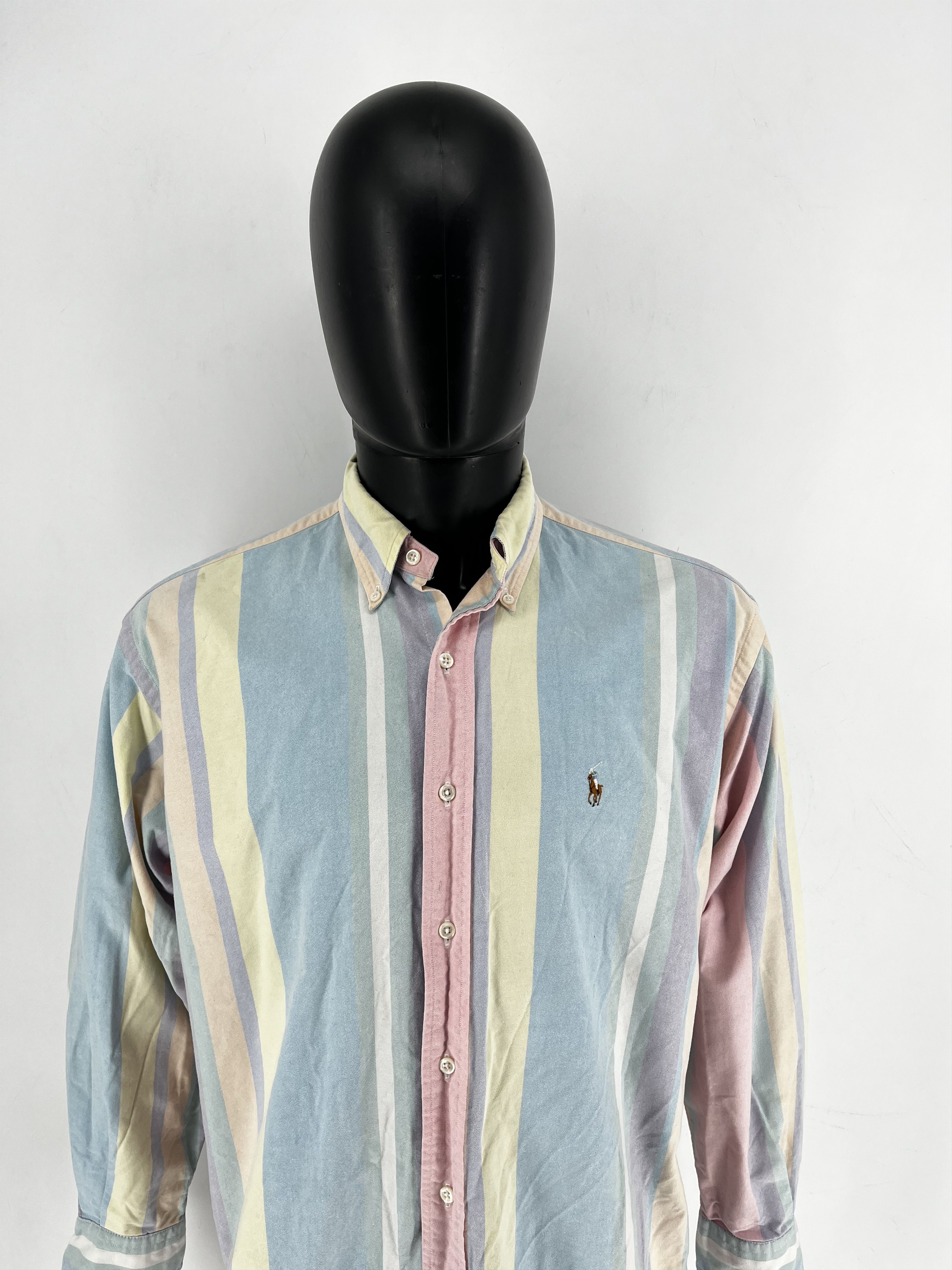 Polo Ralph Lauren Vintage Striped Shirt Polo Ralph Lauren Size M Rare Size US M / EU 48-50 / 2 - 5 Thumbnail
