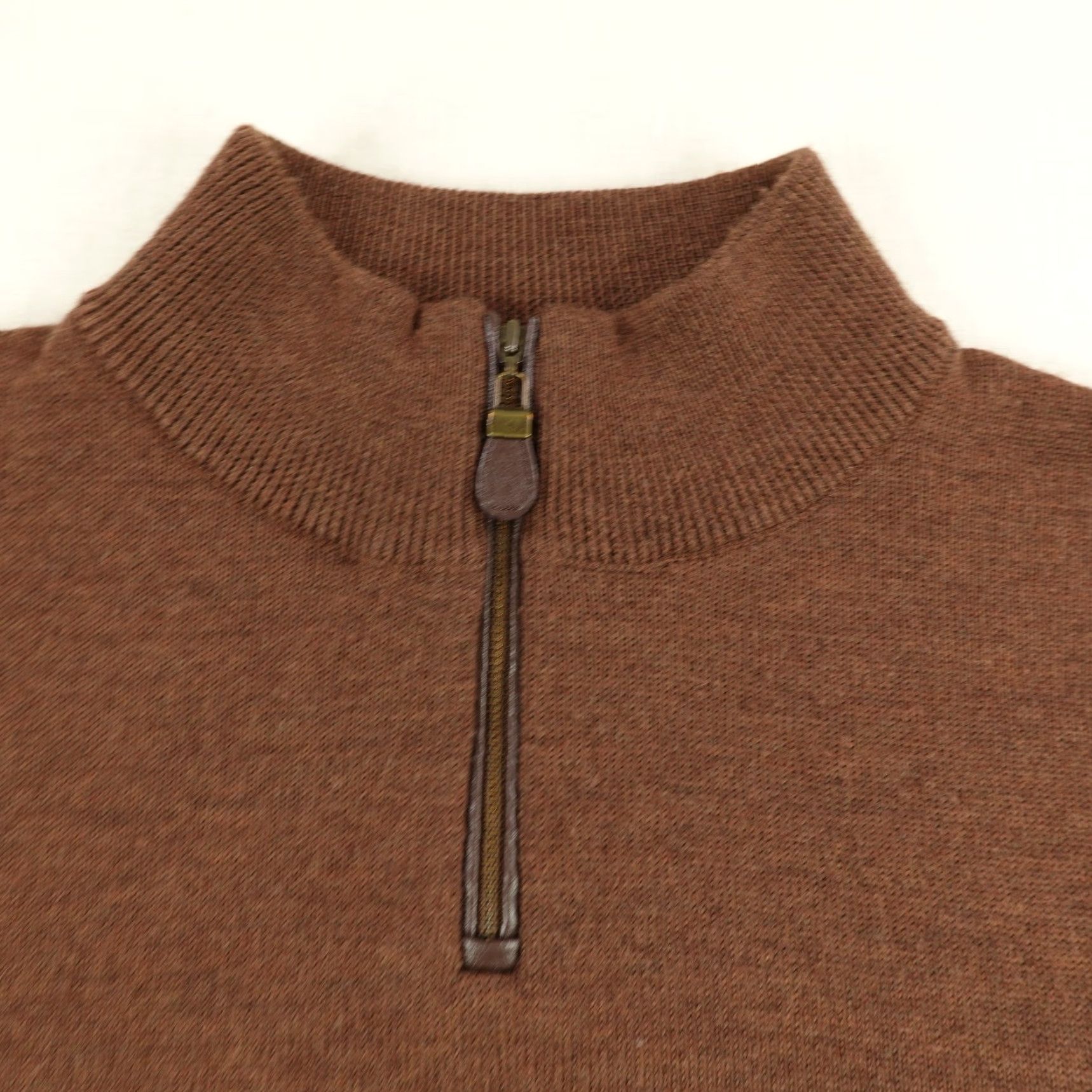 Vintage VINTAGE Viyella Sweater Vest Mens 2XL Brown 1/4 Zip Mock Neck Knit Wool Sleeveless Pullover Casual Business Mens Size US XXL / EU 58 / 5 - 2 Thumbnail