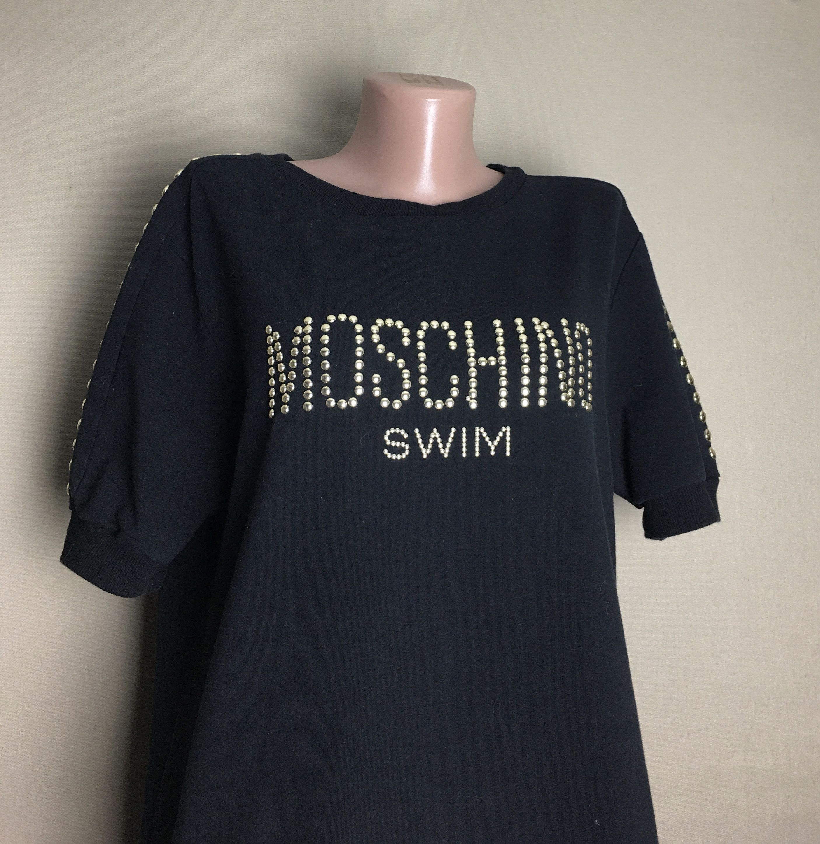 Moschino Moschino Swim Black Logo Dress Size M/S Size M / US 6-8 / IT 42-44 - 6 Thumbnail