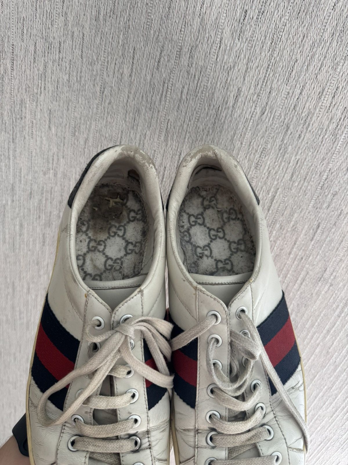 Gucci × Vintage Gucci Ace Low Top Sneakers Size US 9 / EU 42 - 6 Thumbnail