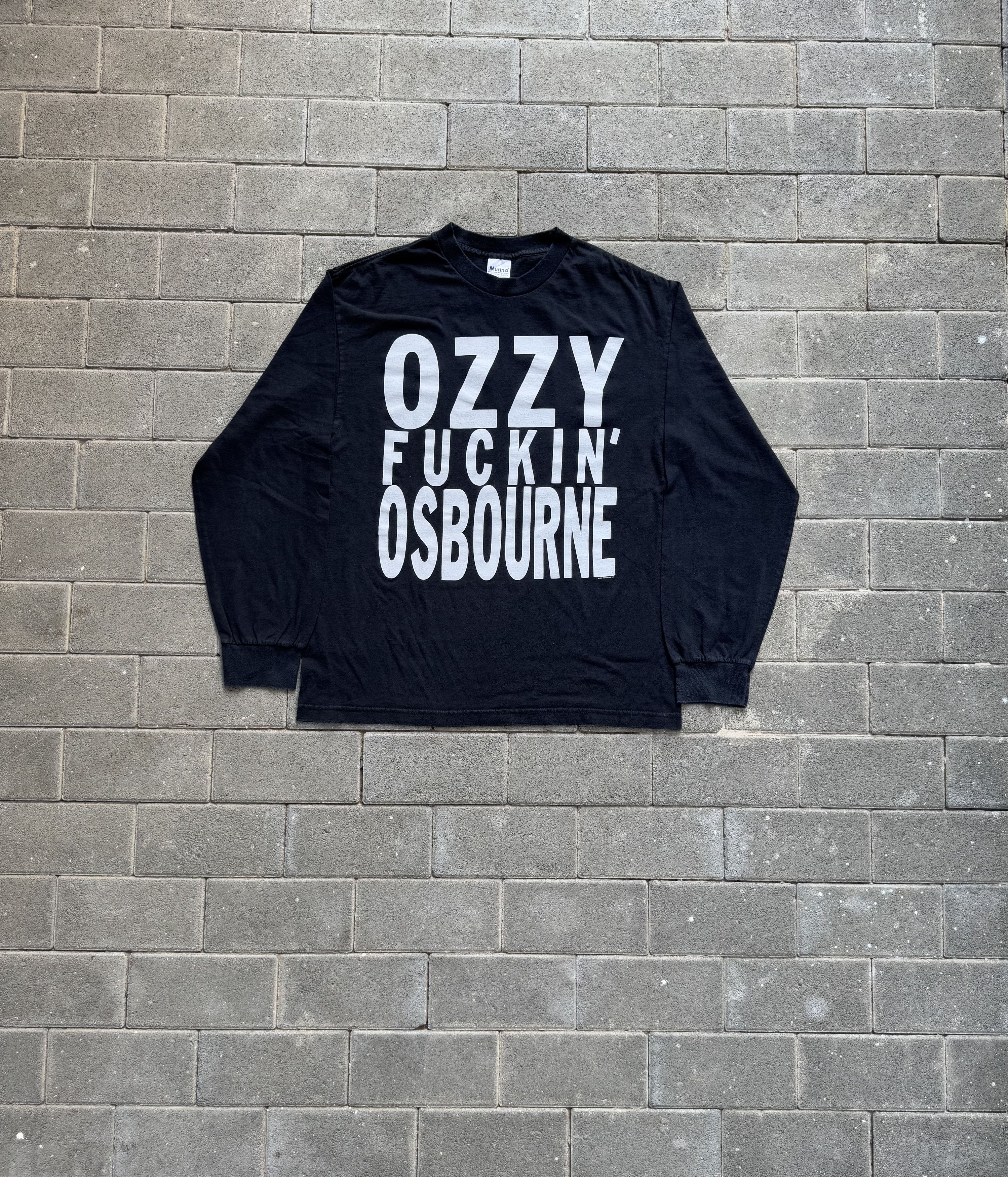 Ozzy Osbourne Vintage Ozzy Fuckin' Osbourne Long Sleeve Size US L / EU 52-54 / 3 - 1 Thumbnail
