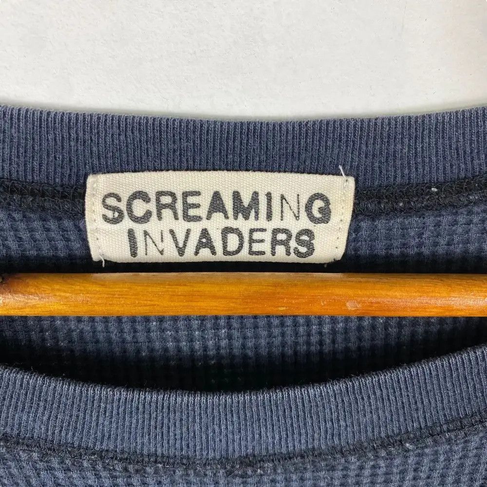 Japanese Brand SCREAMING INVADERS Airbone Knitted Waffle Long Sleeve Tee Size S / US 4 / IT 40 - 6 Thumbnail