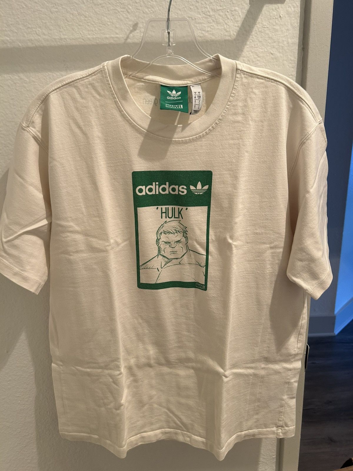 Adidas HULK White Adidas Tee Size US S / EU 44-46 / 1 - 1 Thumbnail