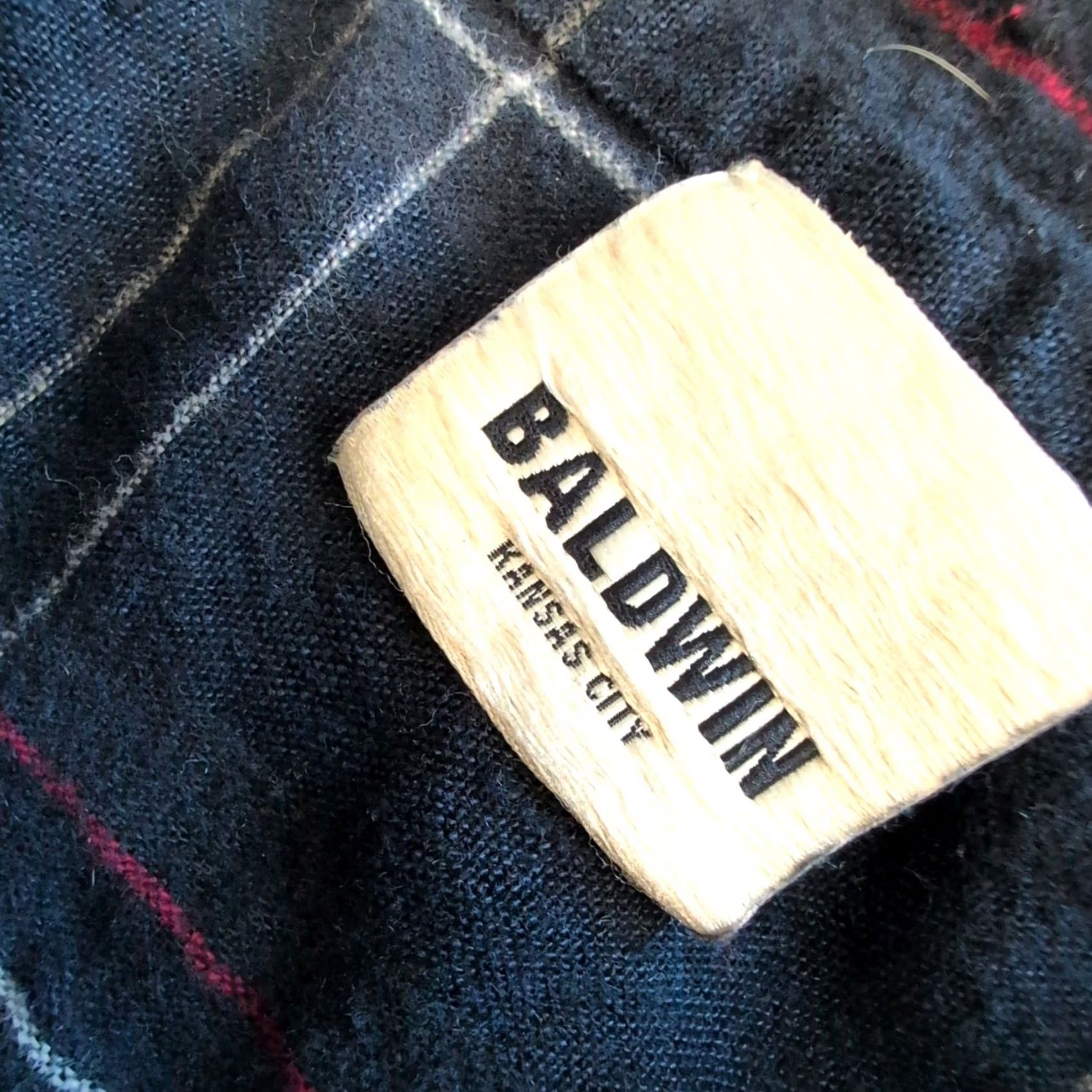 Vintage VINTAGE Baldwin Kansas City Flannel Shirt XL Mens Red Navy White Plaid Linen Cotton Del Norte? Size US XL / EU 56 / 4 - 6 Thumbnail