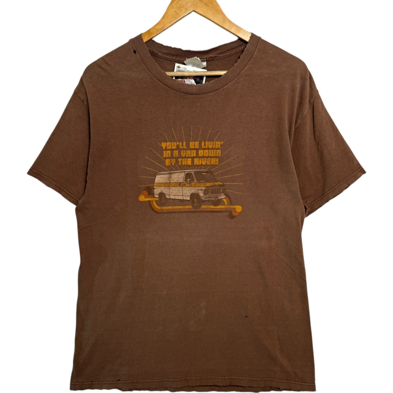 Fruit Of The Loom Vintage You'll Be Livin' In A Van Down By The... SNL Tee L Size US L / EU 52-54 / 3 - 1 Thumbnail