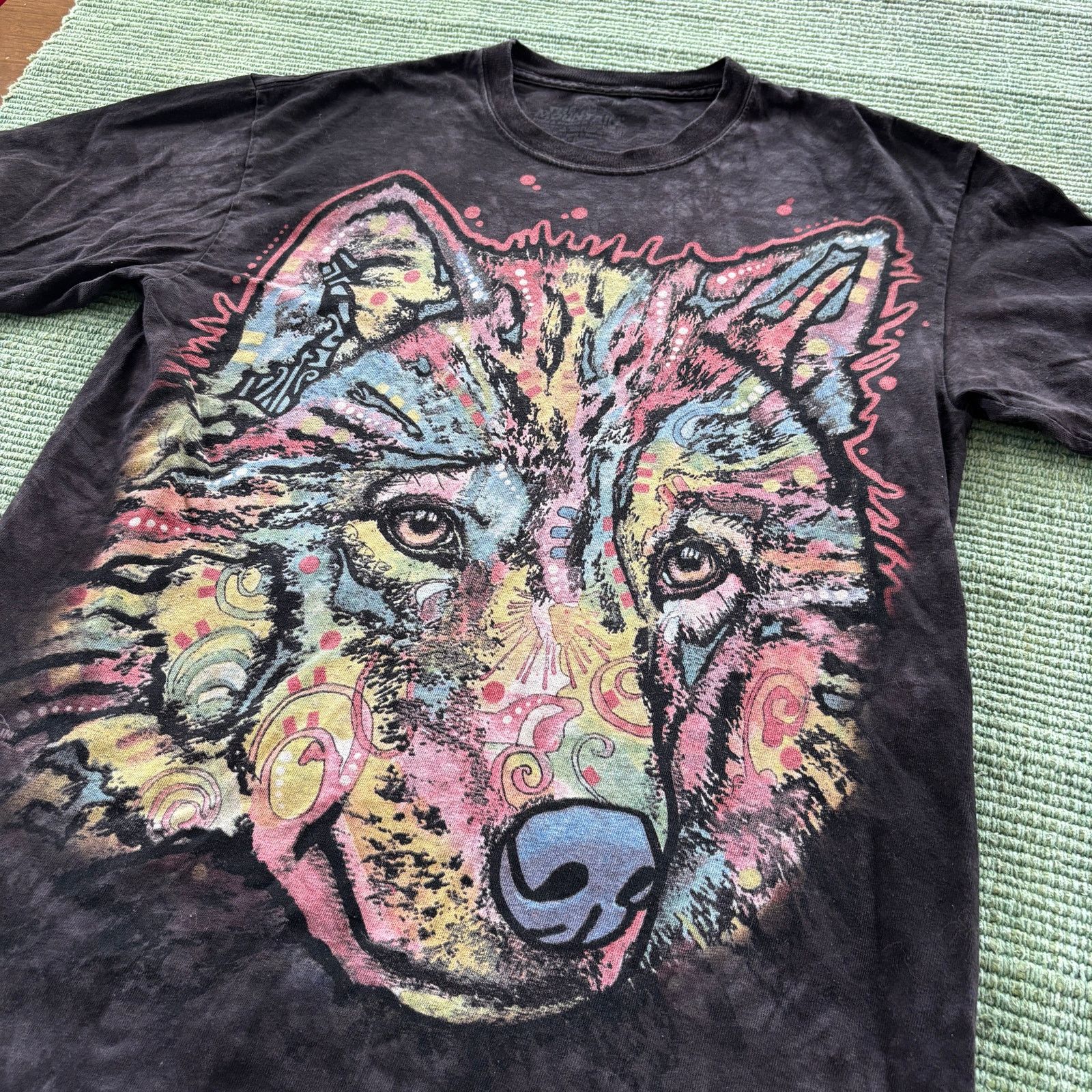 The Mountain The Mountain Colorful Big Print Tie Dye Wolf Tee Shirt Size US M / EU 48-50 / 2 - 6 Thumbnail