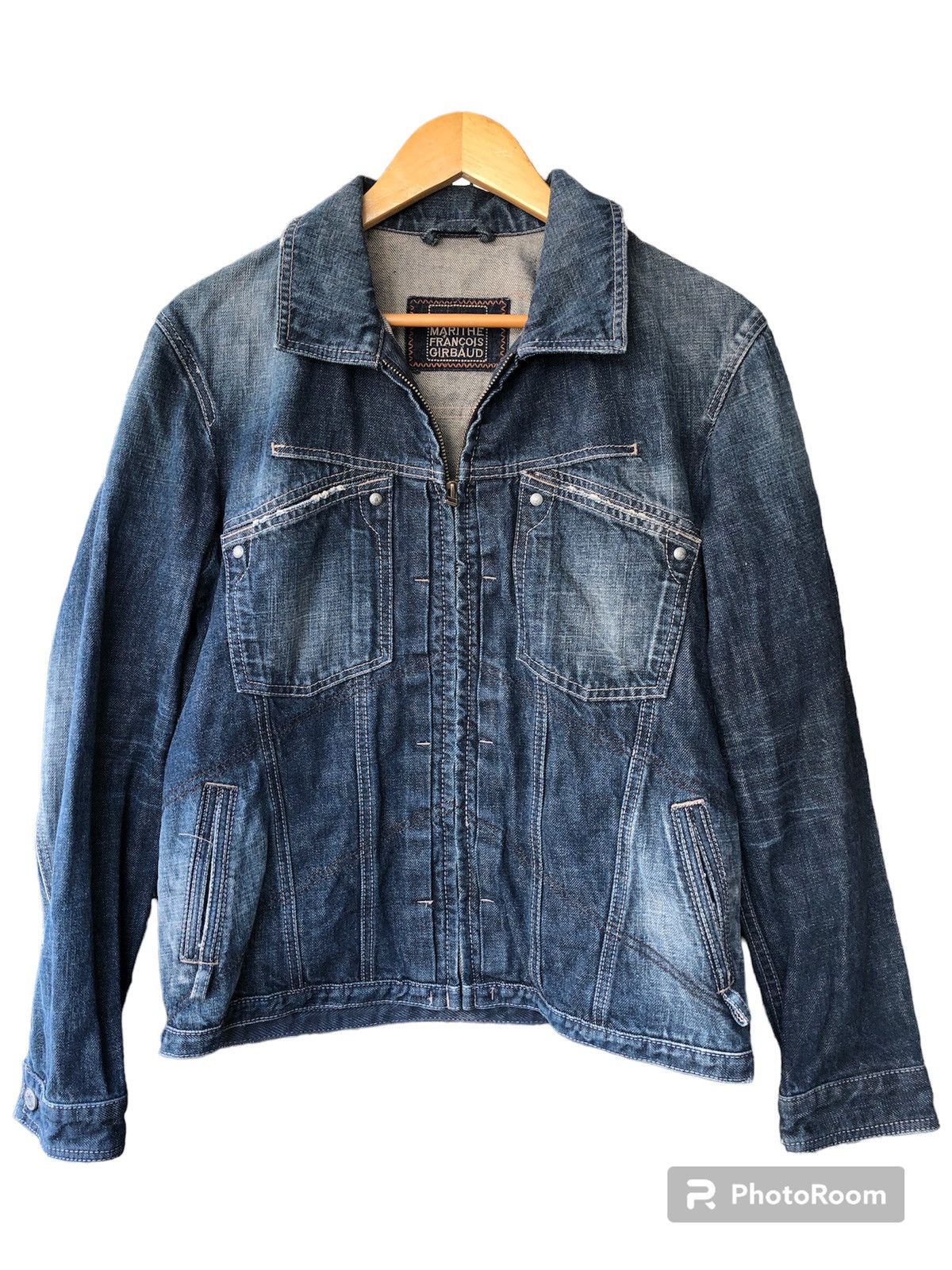image of Archival Clothing x Marithe Francois Girbaud Denim Jacket, Men's (Size Medium)