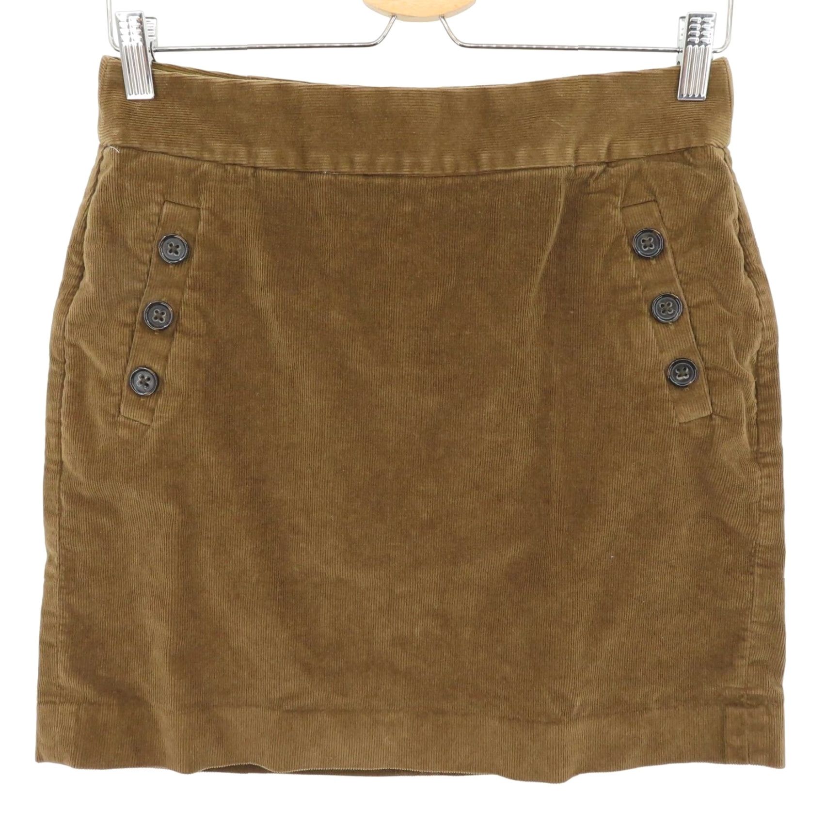 Banana Republic Banana Republic Skirt Pencil 6 Brown Corduroy Zip Back Vintage No Size 28" / US 6 / IT 42 - 8 Thumbnail