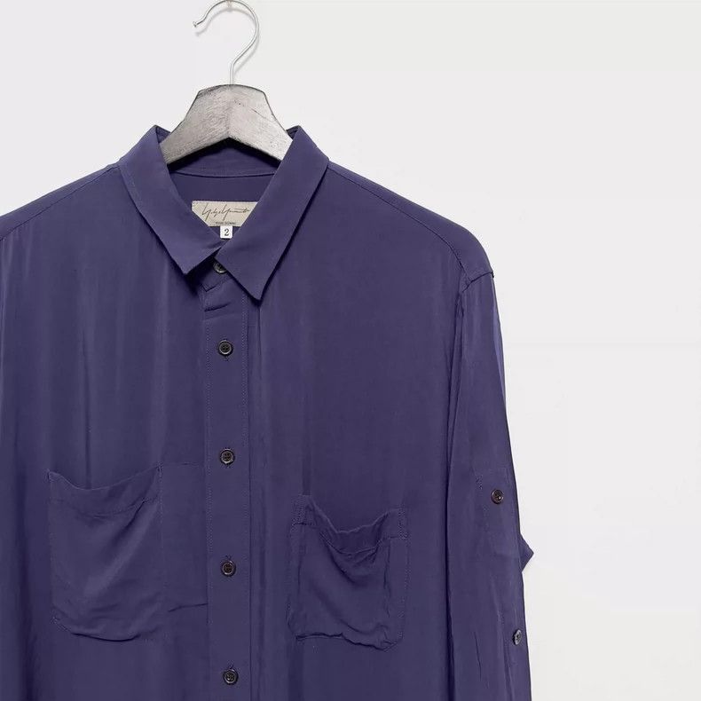 Yohji Yamamoto Yohji Yamamoto Yohji Yamamoto Silk Shirt with Pocket Detai Size US M / EU 48-50 / 2 - 3 Thumbnail