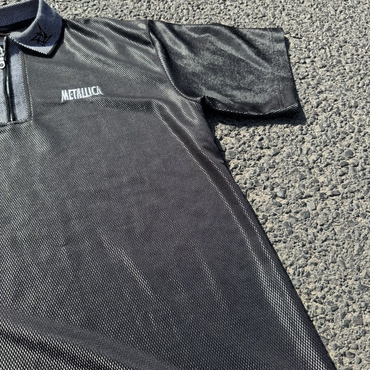 Japanese Brand × Metallica × Vintage Vintage Metallica Silver Mesh Jersey Giant 90s XL Metal Band Size US XL / EU 56 / 4 - 15 Thumbnail