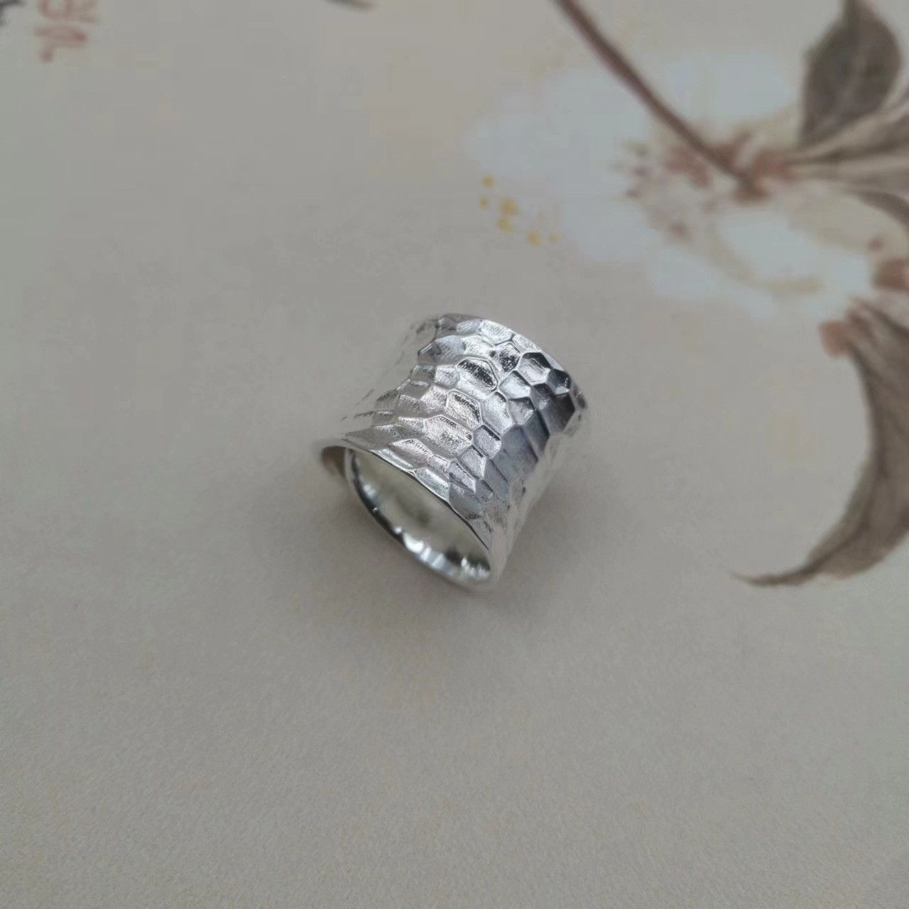 Jewelry Dark Jewelry Rings Open Size Chrome Ring (Size 7-13) Size ONE SIZE - 3 Thumbnail