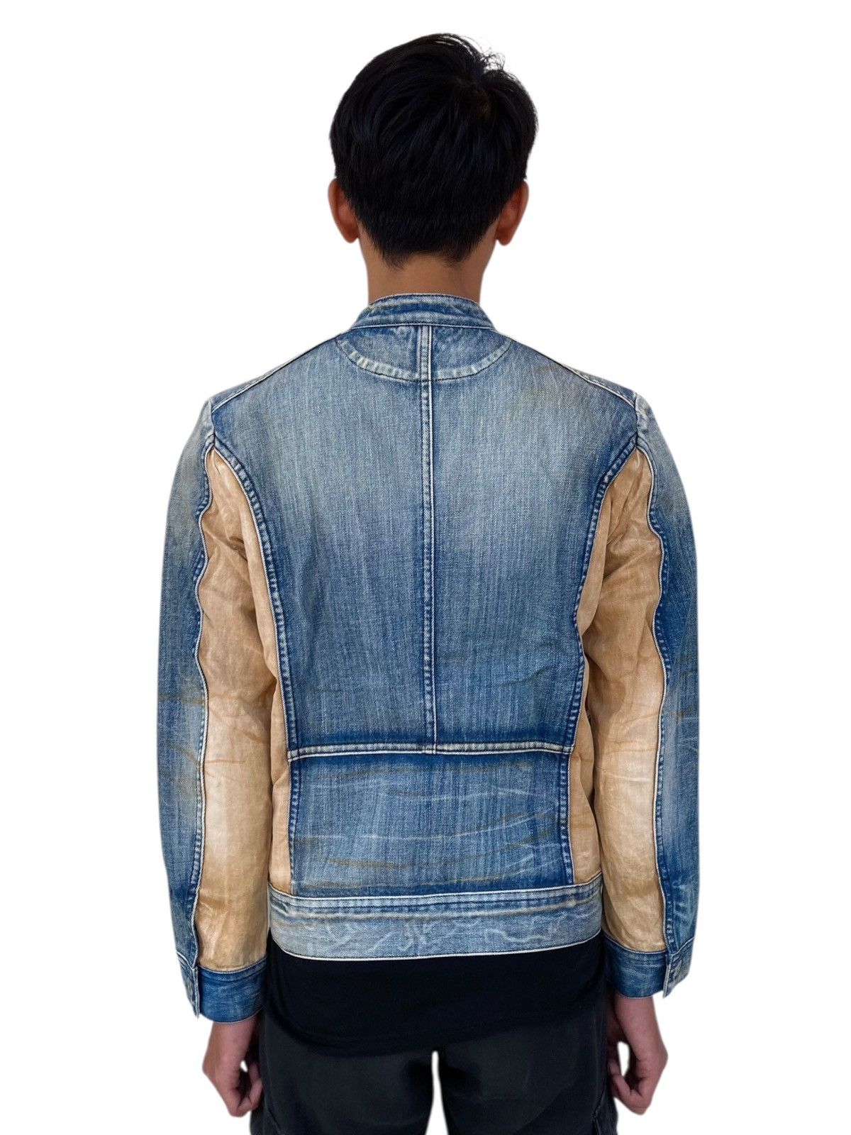 Diesel 2000s Diesel - Lampo Zips Rider Denim Jacket Size US M / EU 48-50 / 2 - 4 Thumbnail