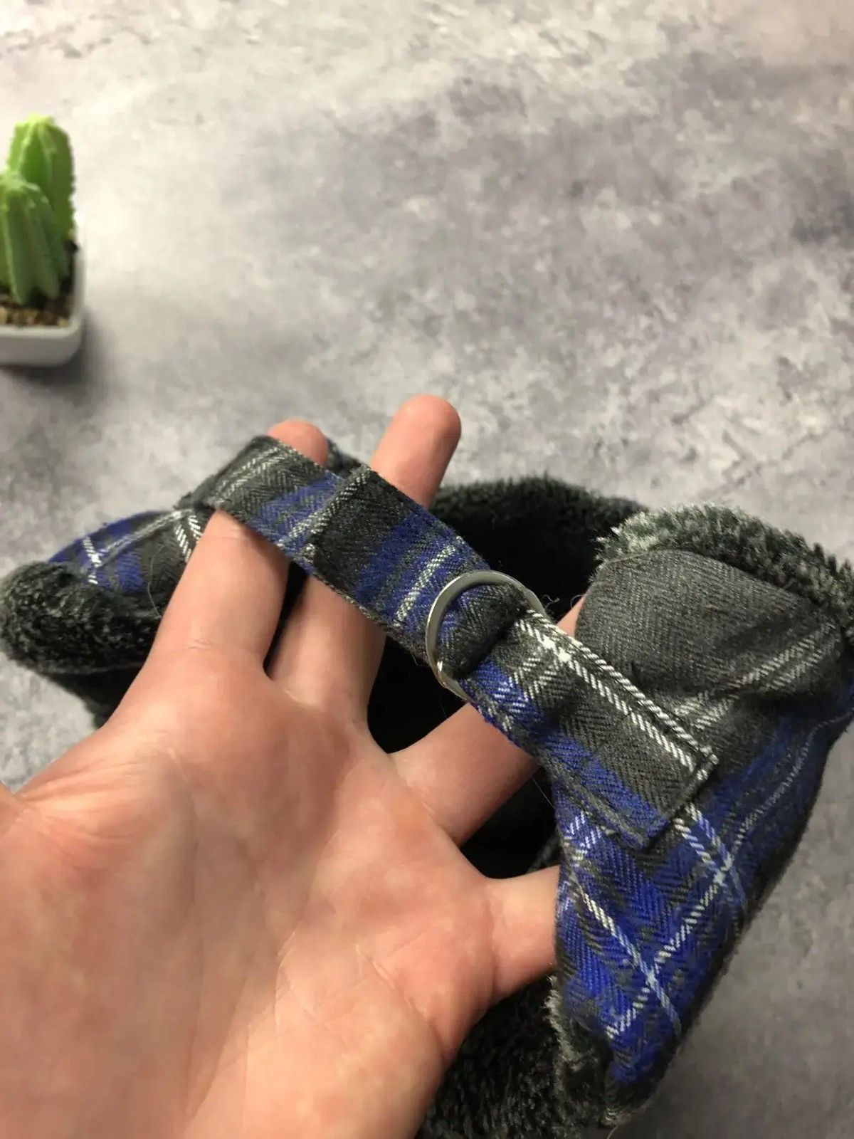 Japanese Brand USHANKA Hat Vintage Blue Mohair Streetwear Japans Style Y2k Size ONE SIZE - 4 Thumbnail