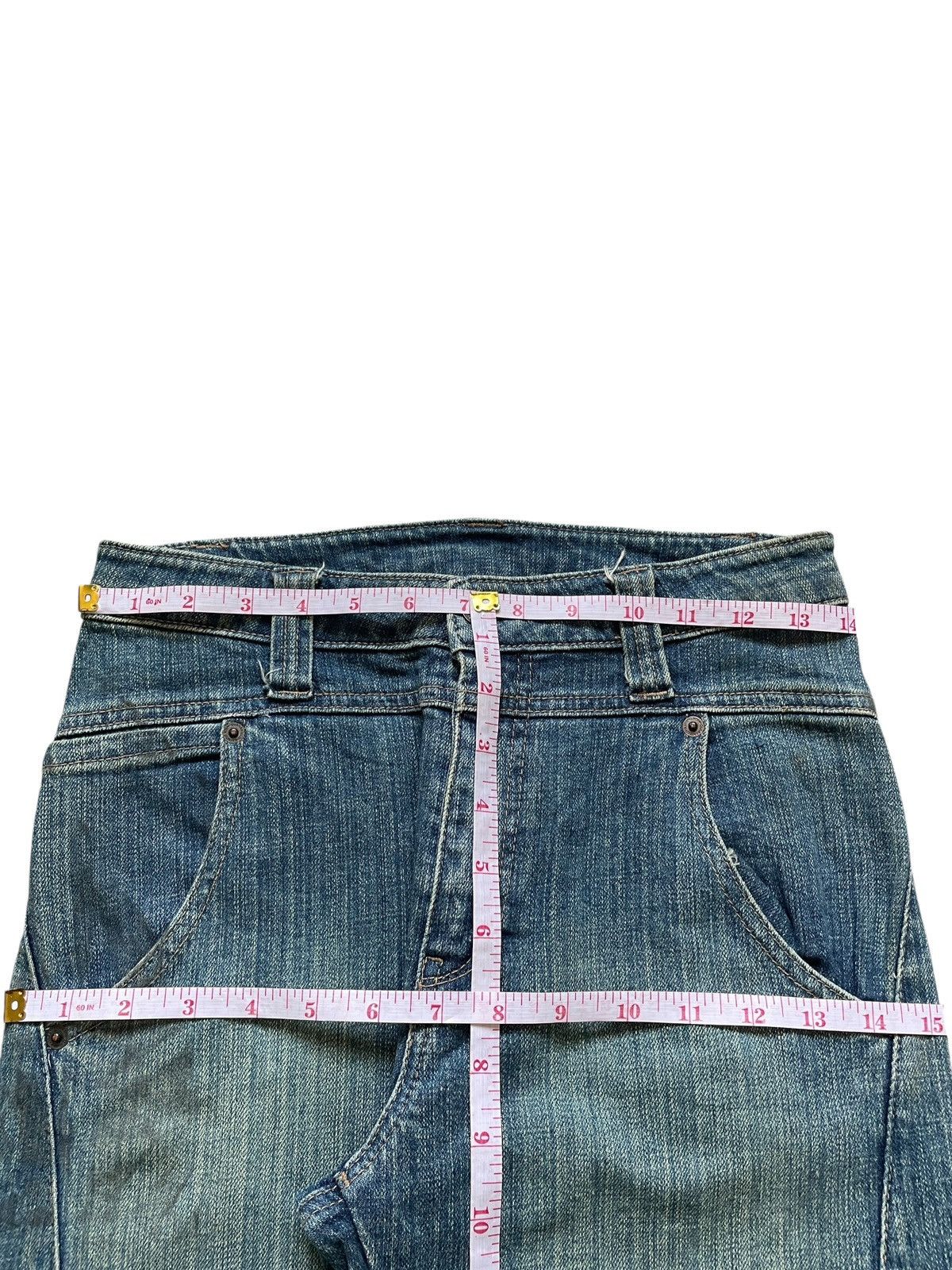 Japanese Brand Vintage Japanese Brand Distressed Flare Bell Bottom Jeans Size 28" / US 6 / IT 42 - 12 Thumbnail
