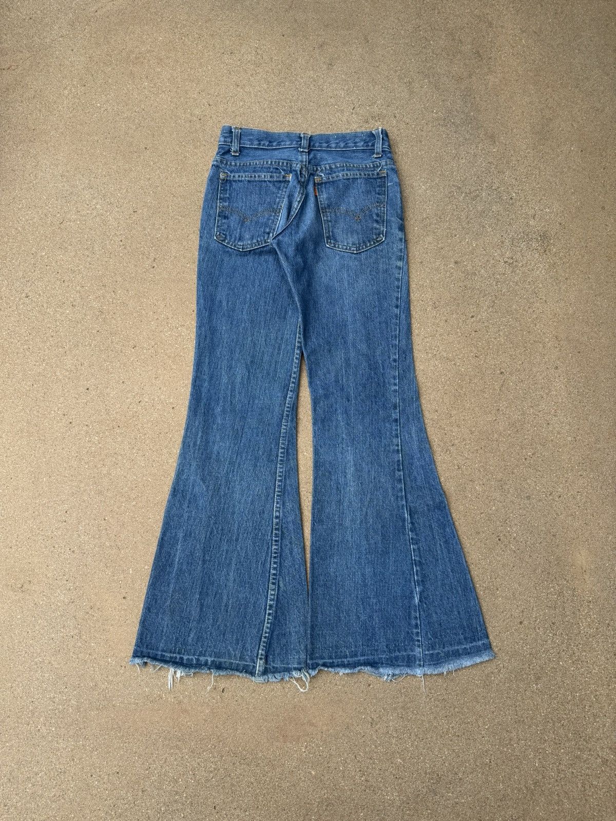 Levi's × Vintage Vtg 70’s Levi’s 784 Orange Tab Bellbottom Flare Jeans 26x29 Size 26" / US 2 / IT 38 - 2 Thumbnail
