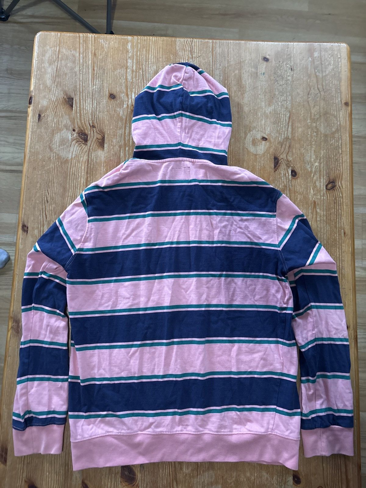 Stussy Stussy pink and blue striped hoodie Size US M / EU 48-50 / 2 - 2 Thumbnail