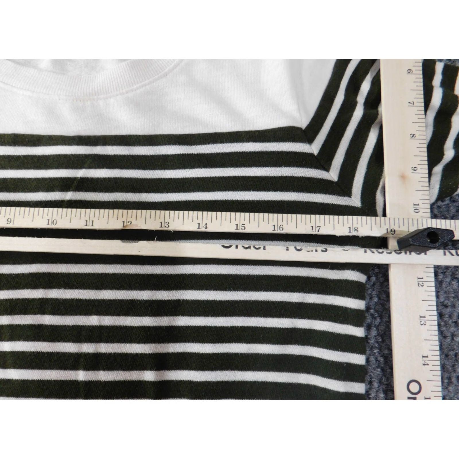 Loft LOFT Sweater Pullover striped knit Cotton Polyester Rib Knit Round Neck Long Sleeve Regular M Women Green pullover casual Modern Designer Girls? Size M / US 6-8 / IT 42-44 - 5 Thumbnail