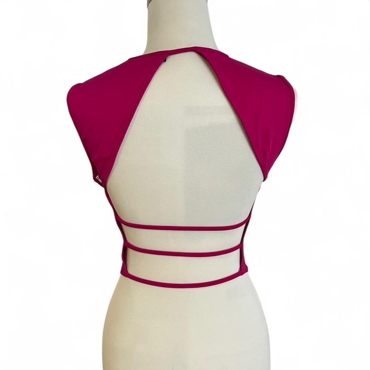 Morgan De Toi y2k Morgan De Toi hot pink stretchy yoga top Size XS / US 0-2 / IT 36-38 - 4 Thumbnail
