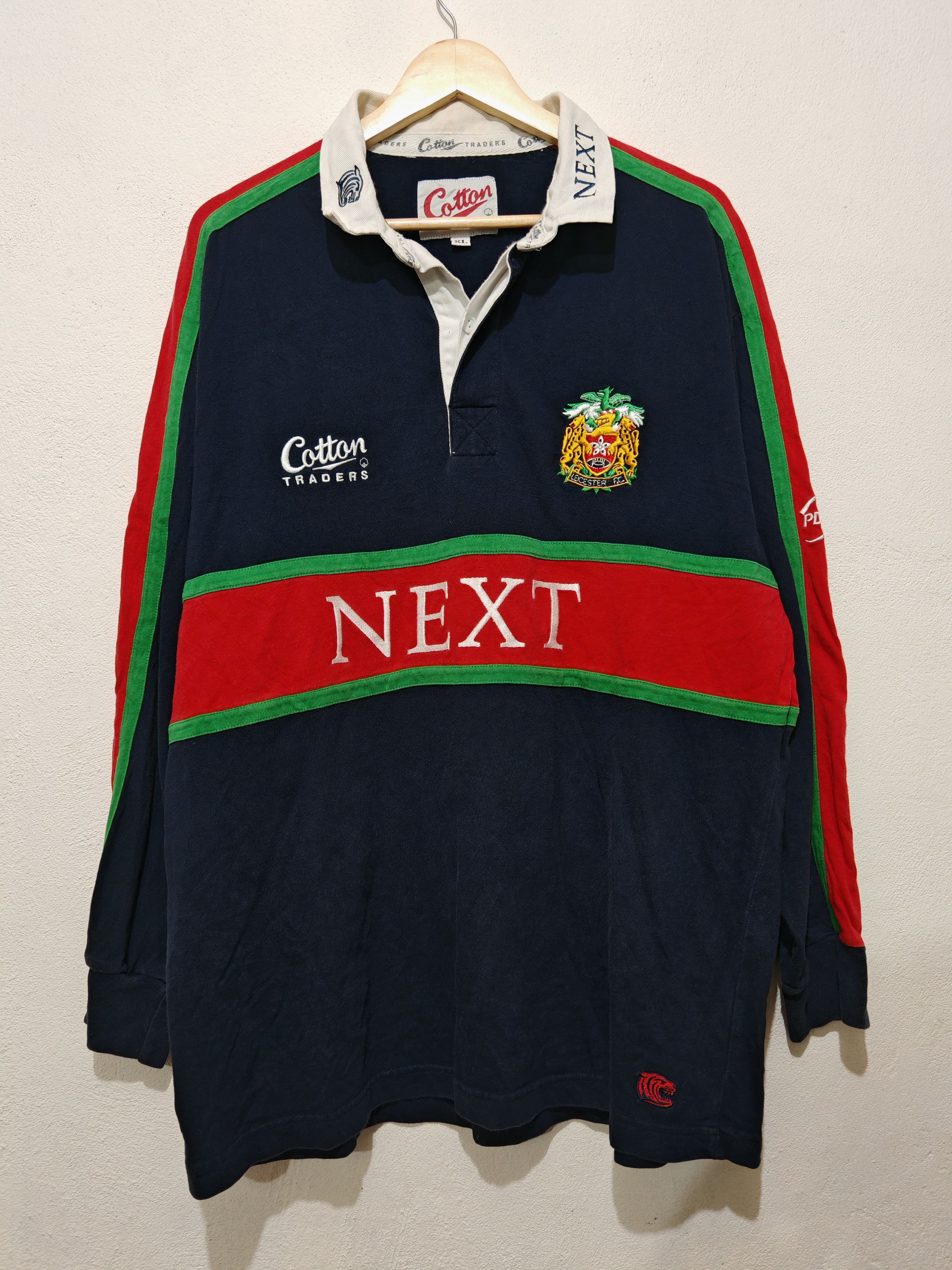 Cotton Traders × Vintage Vintage 97/98 Leicester Tigers Rugby Union Away Shirt XL Size US XL / EU 56 / 4 - 1 Thumbnail