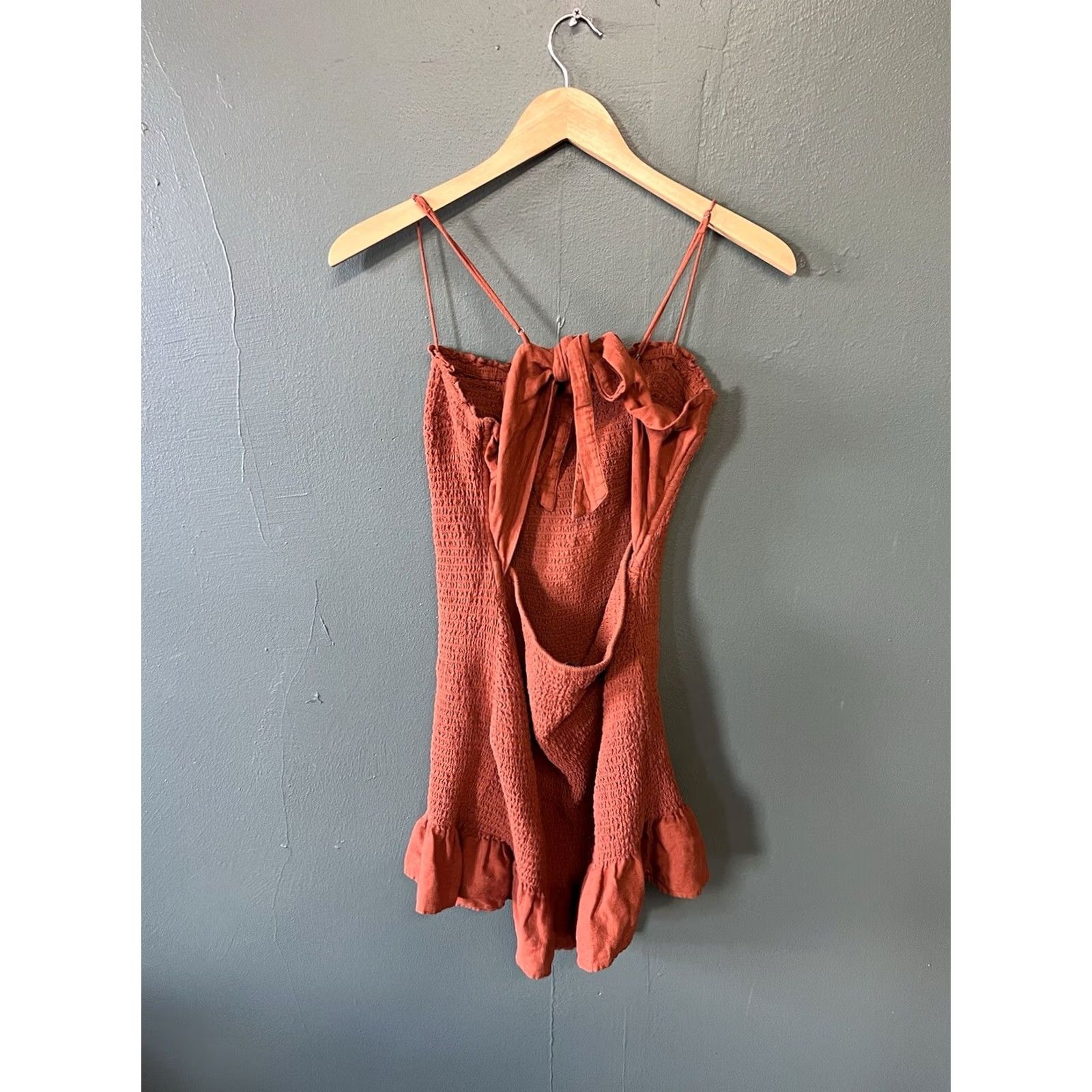 Abercrombie & Fitch Abercrombie & Fitch Dress Womens Large Orange Sleeveless Short Size 36" / US 14 / IT 50 - 2 Thumbnail